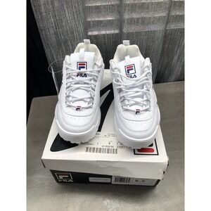 Fila Women's Disruptor 2 Premium Casual Shoes, White Size 8.5